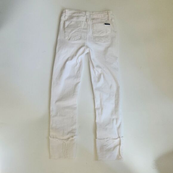 Hudson "KIDS" stretch twill skinny crop Jeans Jesse roll cuff skinny crop.  - Picture 6 of 6
